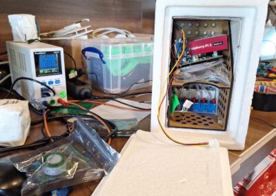 TPEx-BISTUM: Preparations for the Raspberry box with pumps, OPCs (UCASS) and other sensors.